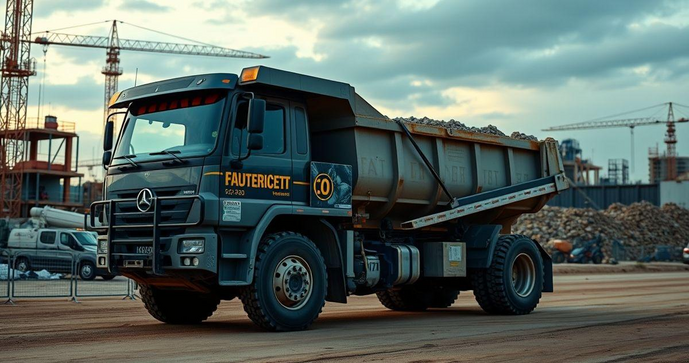 Caçamba basculante é a solução ideal para transporte de materiais pesados e construção civil